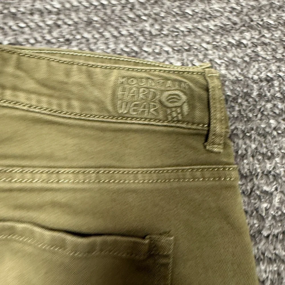 Mountain Hard‎ Wear Womens Pants Size 10 Regular Olive Green Hiking Outdoor